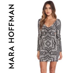 NWT MARA HOFFMAN  Cut Out Dress in Star Jacquard